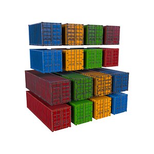 Container V3 Industrial Storage Game Ready PBR