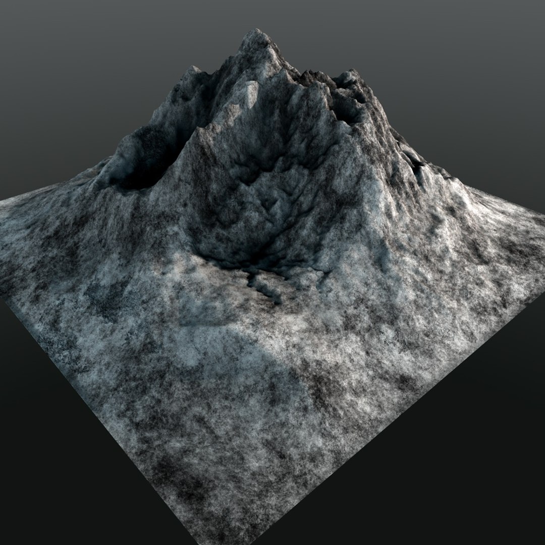 3d Mountain Range Peak Model