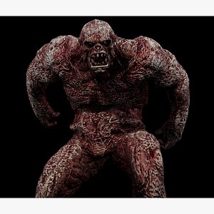 3D model Mummy zombie strong