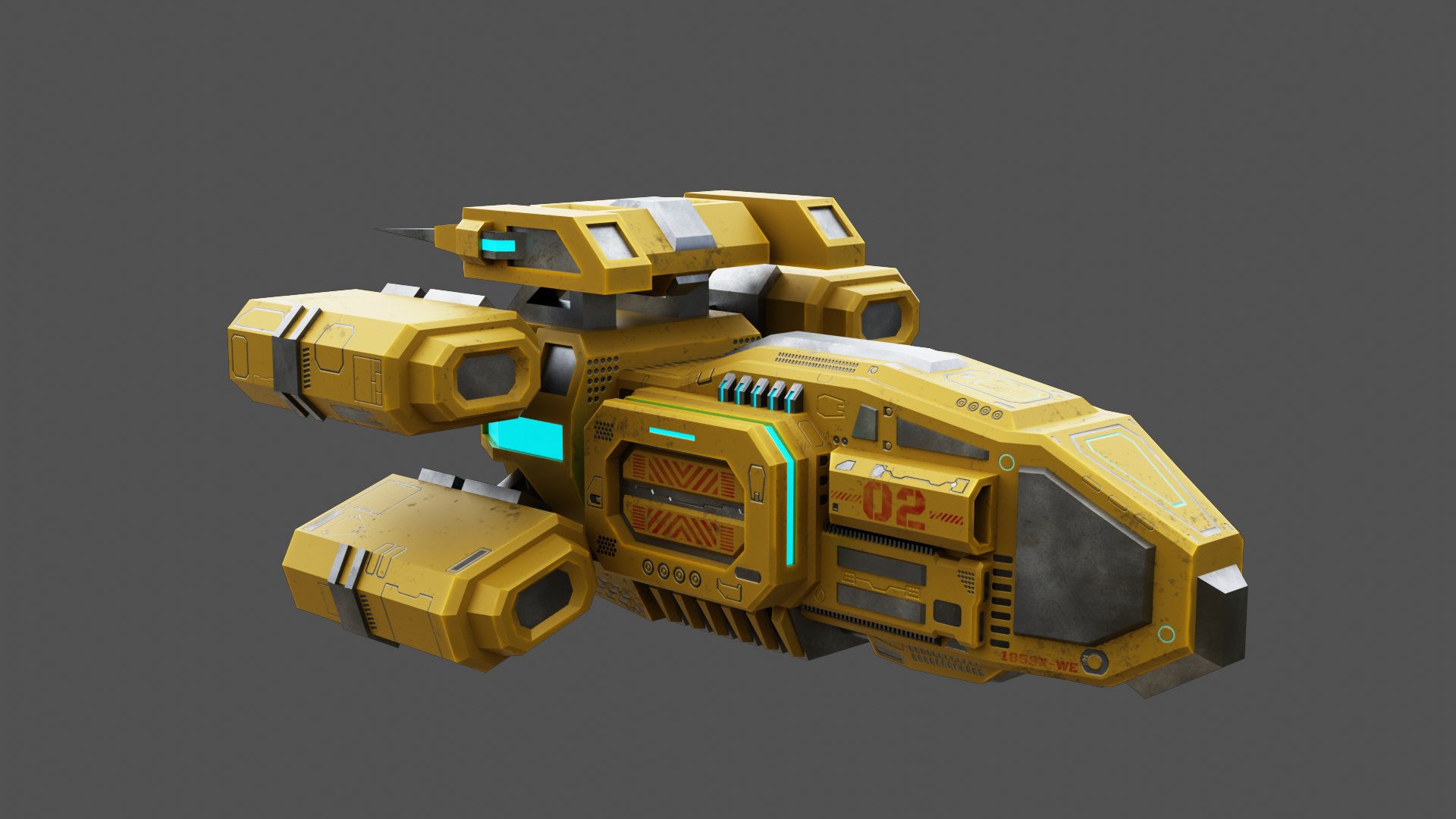 3D Spaceship low poly model https://p.turbosquid.com/ts-thumb/ug/PsSxv9/so/0002/png/1623514001/1920x1080/fit_q87/8b17069afb2efbcf18cbde428daf81ff8384b72f/0002.jpg