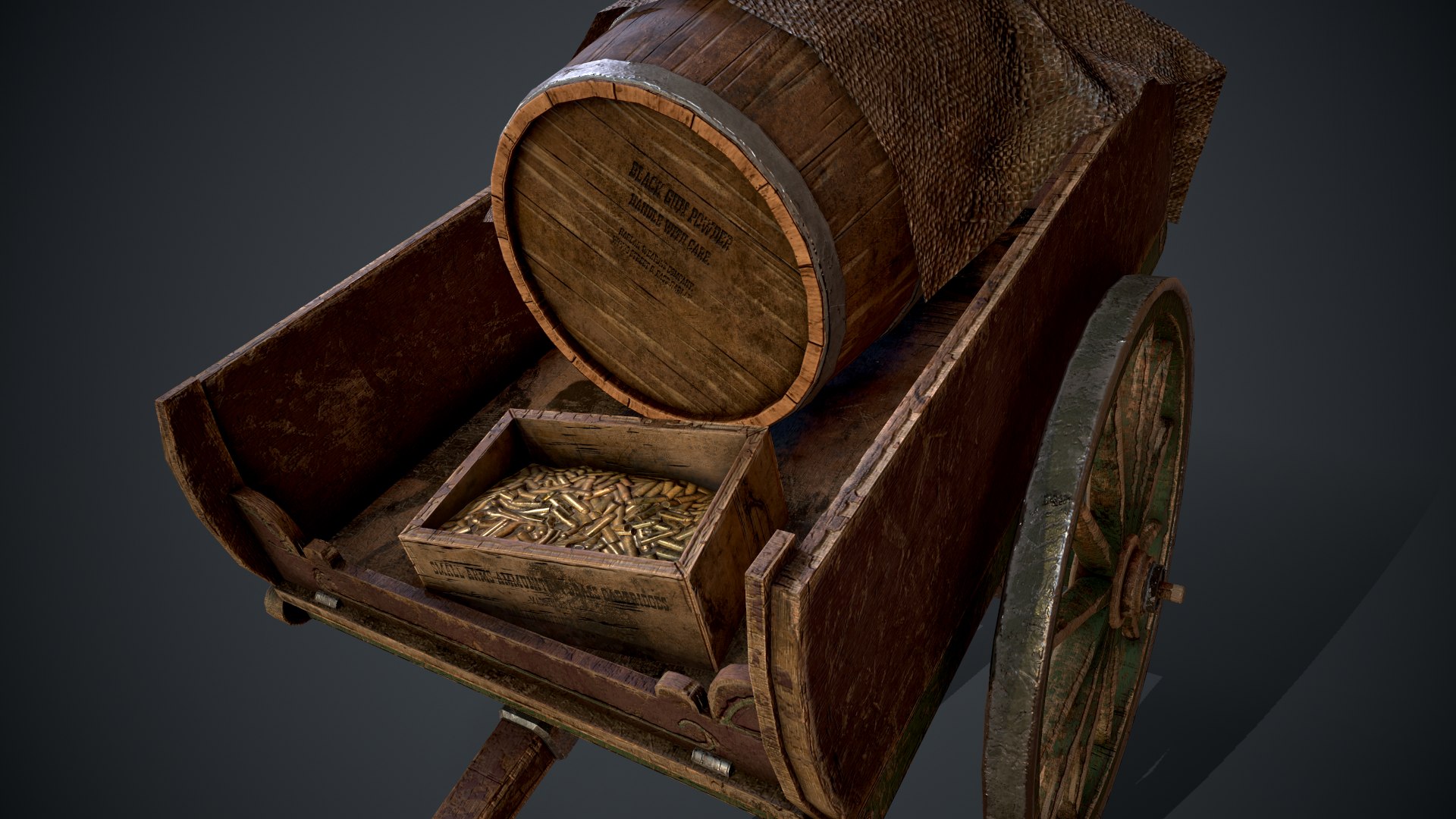 wagon cart ready 3D model https://p.turbosquid.com/ts-thumb/ug/QyGTFg/O8SEx0zx/screenshot001/png/1546871983/1920x1080/fit_q87/14e0f83ffaecc900405e4b7328fd78e09ee099f2/screenshot001.jpg