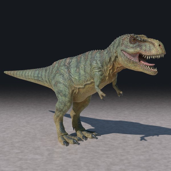 3D tyrannosaurus rex running dinosaur animal model - TurboSquid