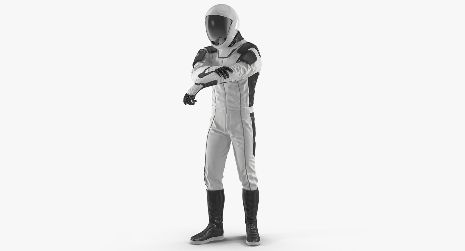 3D model Sci-Fi Space Suit Black Rigged | 3D Molier International