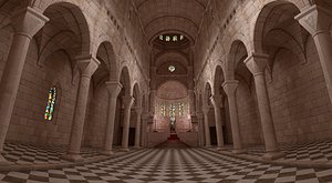 Church Interior 04 3D
