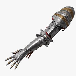 3D Female Knigt  Arm Armor Set Sculpt Project model