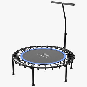Fitness Trampoline with Handle 3D model