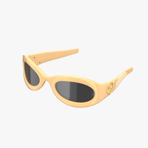 GUCCI Sunglasses Beige 3D model