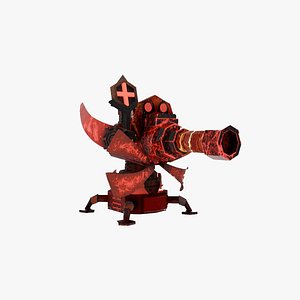 3D model The Volcanic Cannon Turret