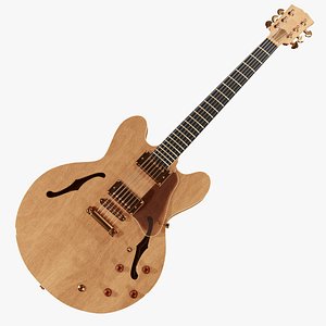 3D ES Hollow Body Electric Guitar model