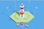 Low Poly Cartoon einfacher Leuchtturm