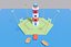 Low Poly Cartoon einfacher Leuchtturm