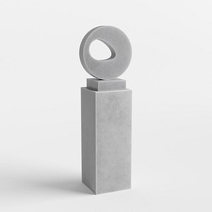 3D Modern Decorative Abstract Stone Art Sculpture 26 model