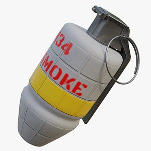 3D M34 smoke grenade model