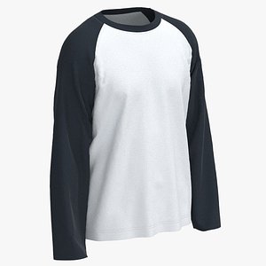 3D Long Sleeve Raglan T-Shirt