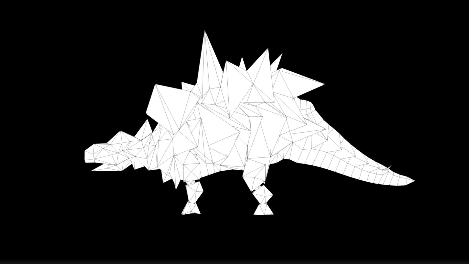 Origami Stegosaurus 3D Model - TurboSquid 2033359