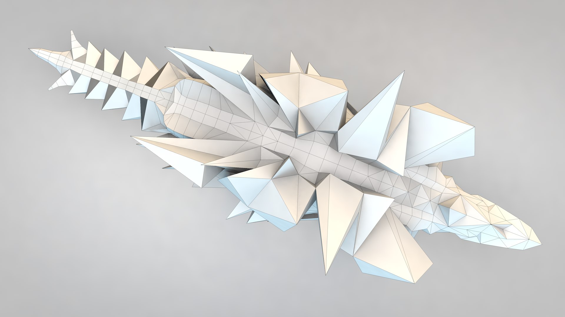 Origami Stegosaurus 3D Model - TurboSquid 2033359