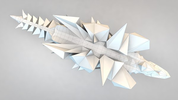modelo 3d Origami Stegosaurus - TurboSquid 2033359