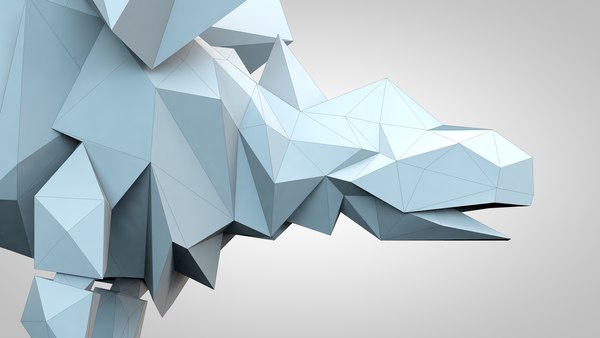 modelo 3d Origami Stegosaurus - TurboSquid 2033359
