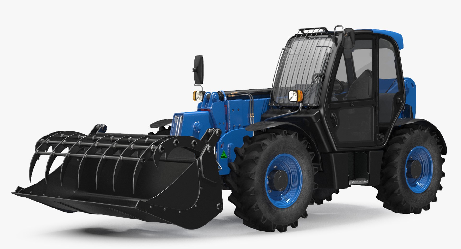 Hydraulic Forklift Bucket 3D Model 3D model preview