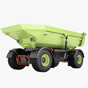 3D Autonomous Electric Haulers Truck 02 model