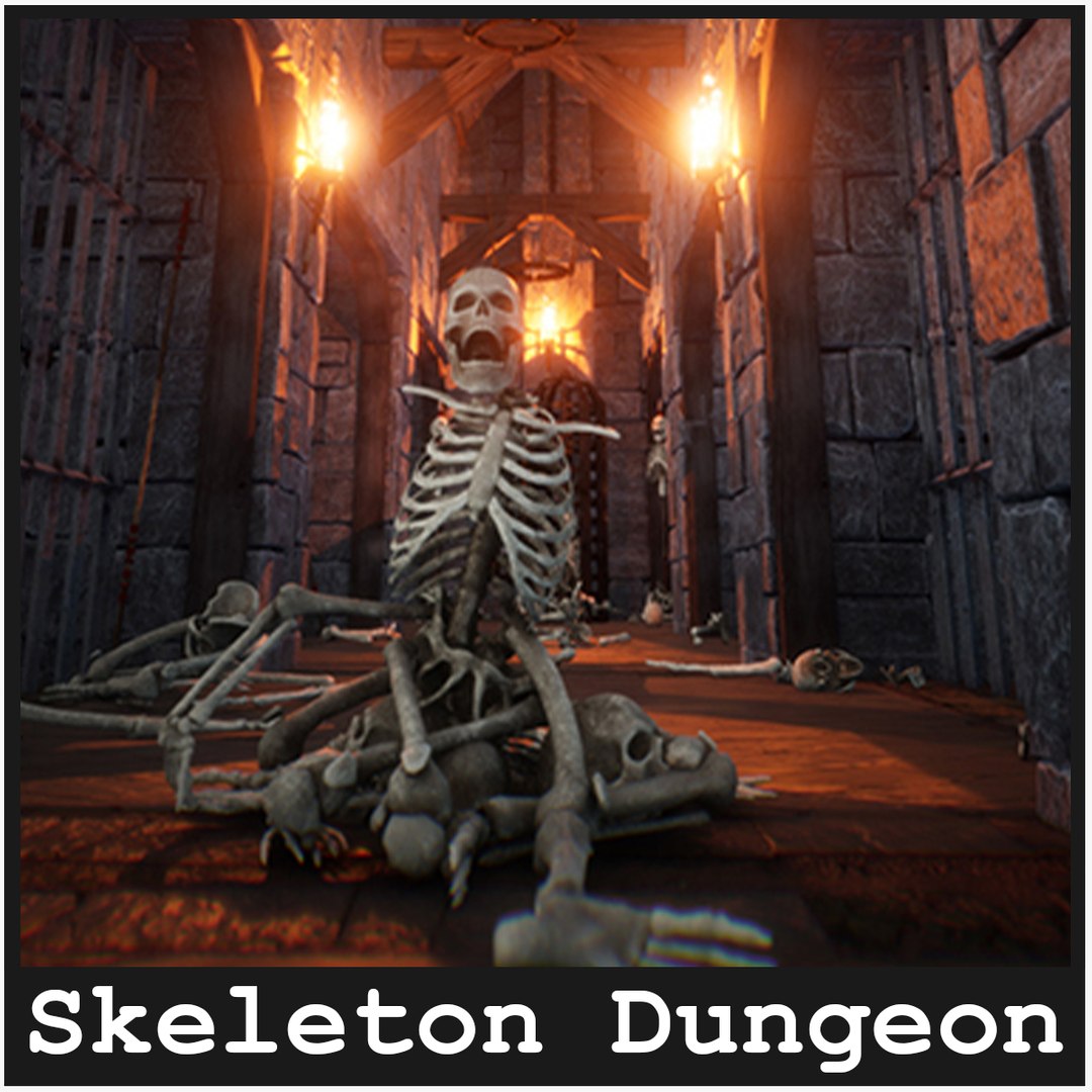 3D Dungeon Skeletons 30 Assets - TurboSquid 1983621