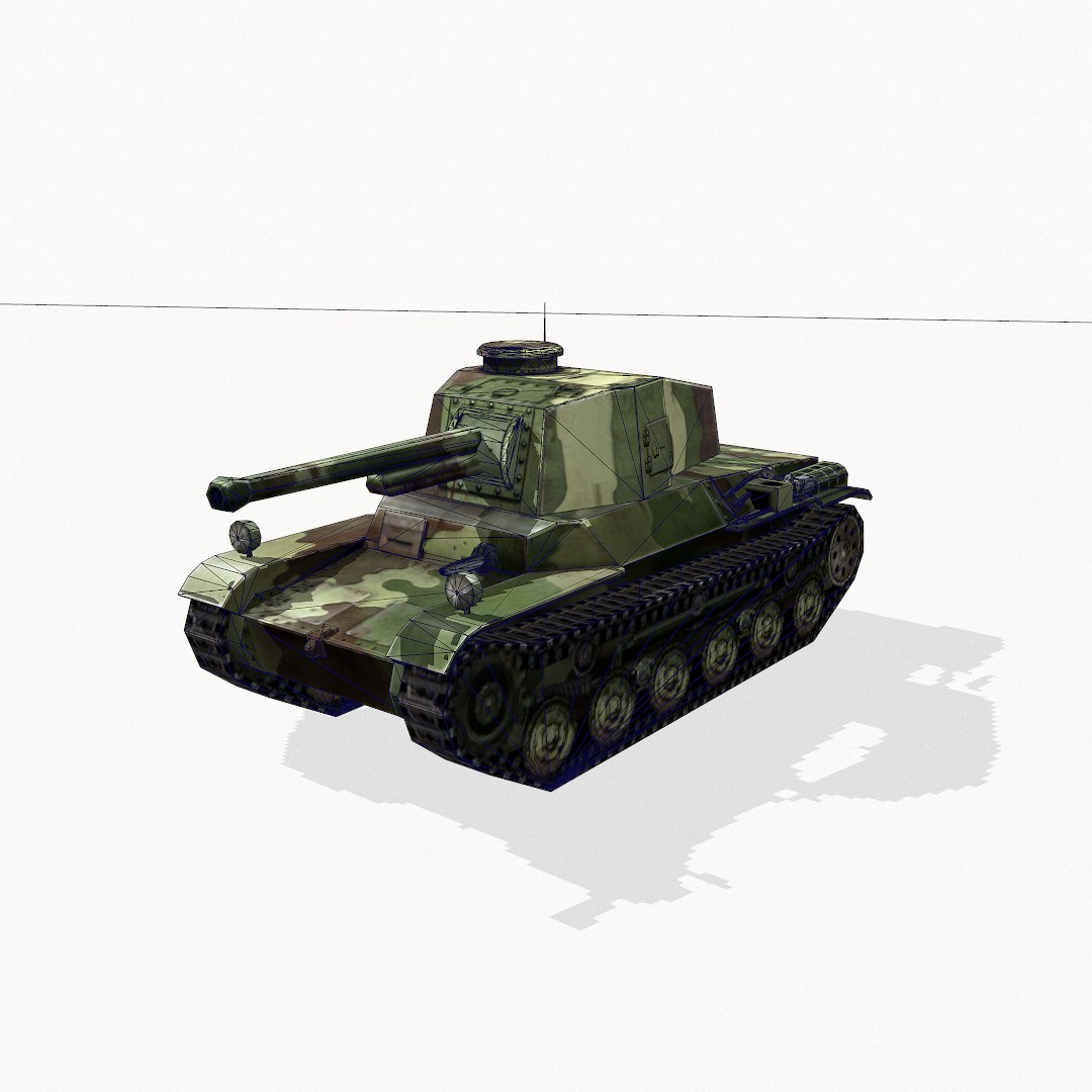 type 3 tank chi-nu 3d model