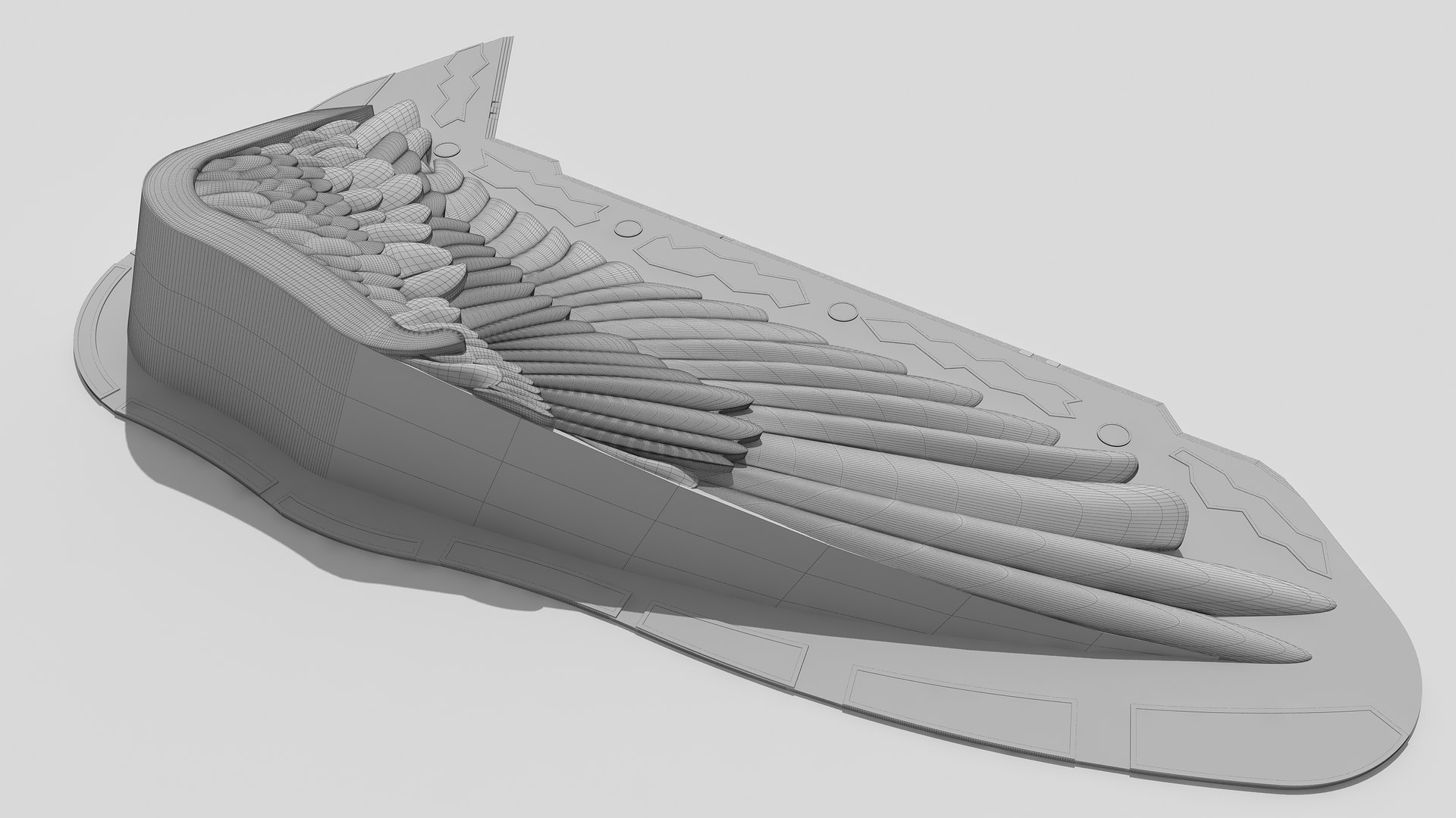 3D 0126 - Bird Wing Building Model - TurboSquid 2236534