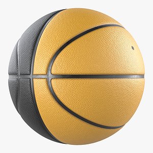 3D Basketball Ball - Orange and Black model