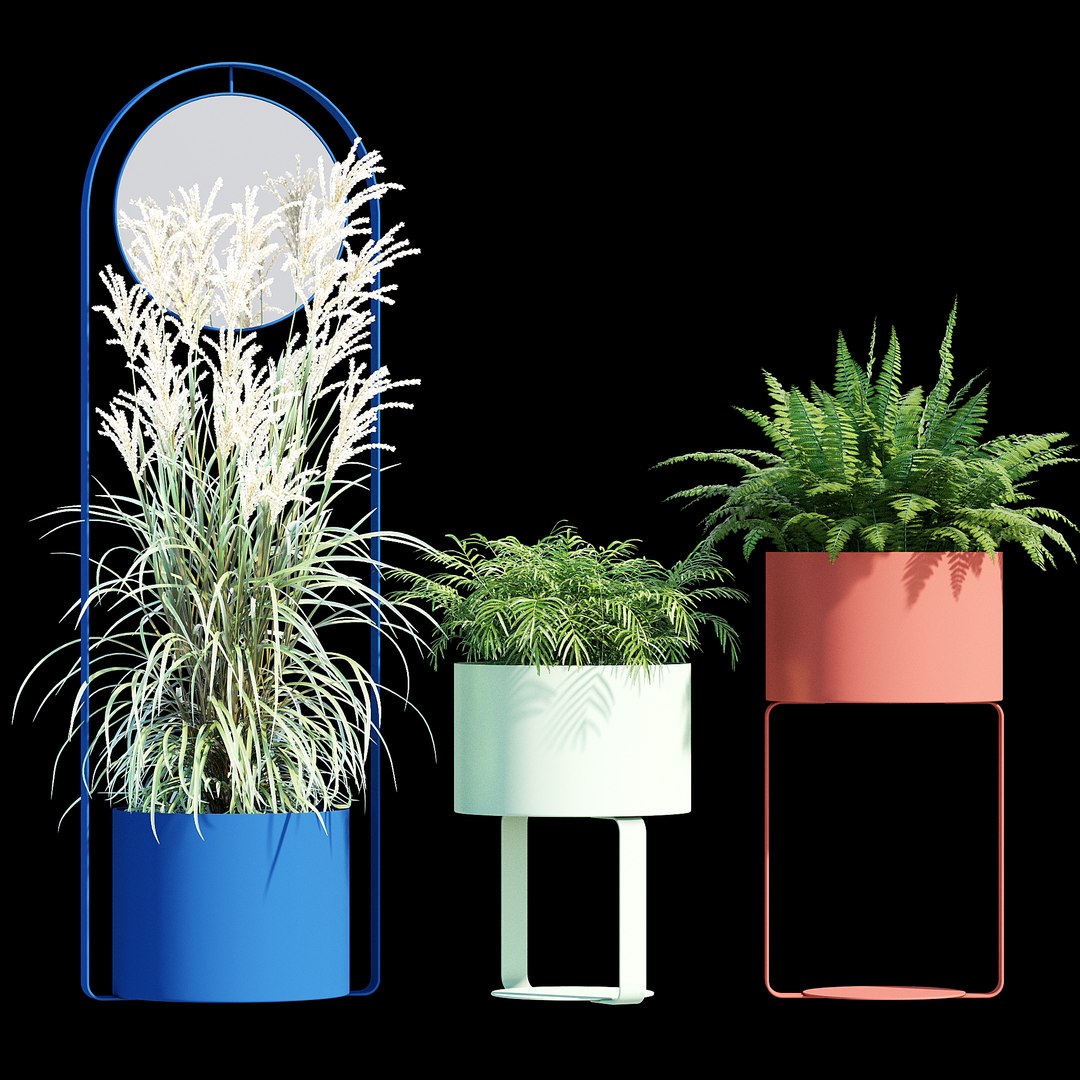 3D Primavera Flower Pots Model - TurboSquid 2420624