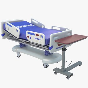 3D Hospital Bed and Medical Table model