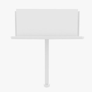 3d model triangle advertising billboard