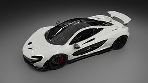 3D MCLAREN P1  WHITE