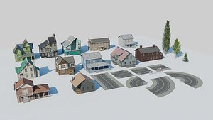 Village Kitbash 3D model