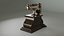 Vintage wooden telephone