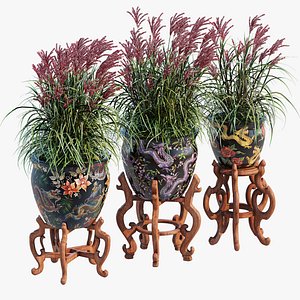 Vintage asian stand 3D model