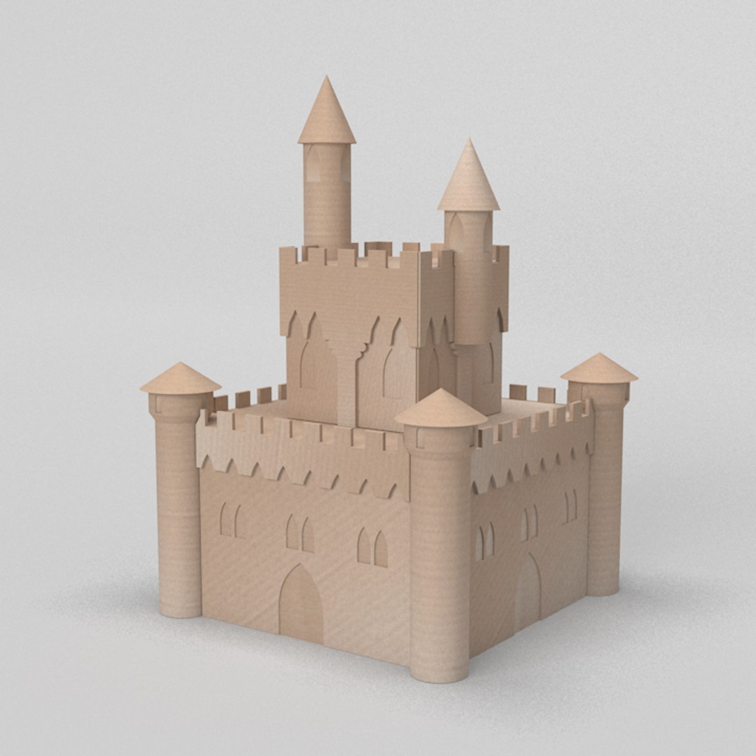 Cardboard Castle 3D - TurboSquid 1552172