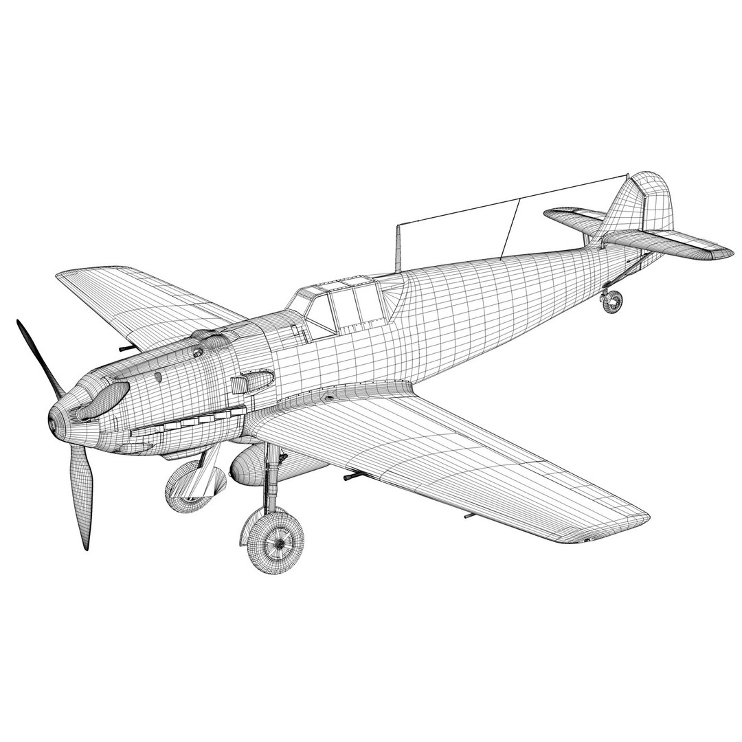 Messerschmitt - Bf-109 Black Model - TurboSquid 1334234