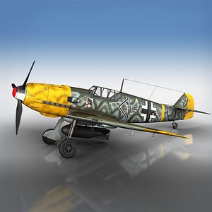 messerschmitt - bf-109 black model
