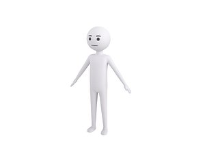 Character158 Stick Man 3D model