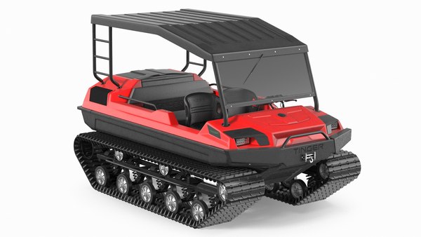 多目的 ATV ティンガー トラック レッド3Dモデル - TurboSquid
