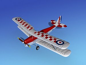 3d model tiger moth dehavilland