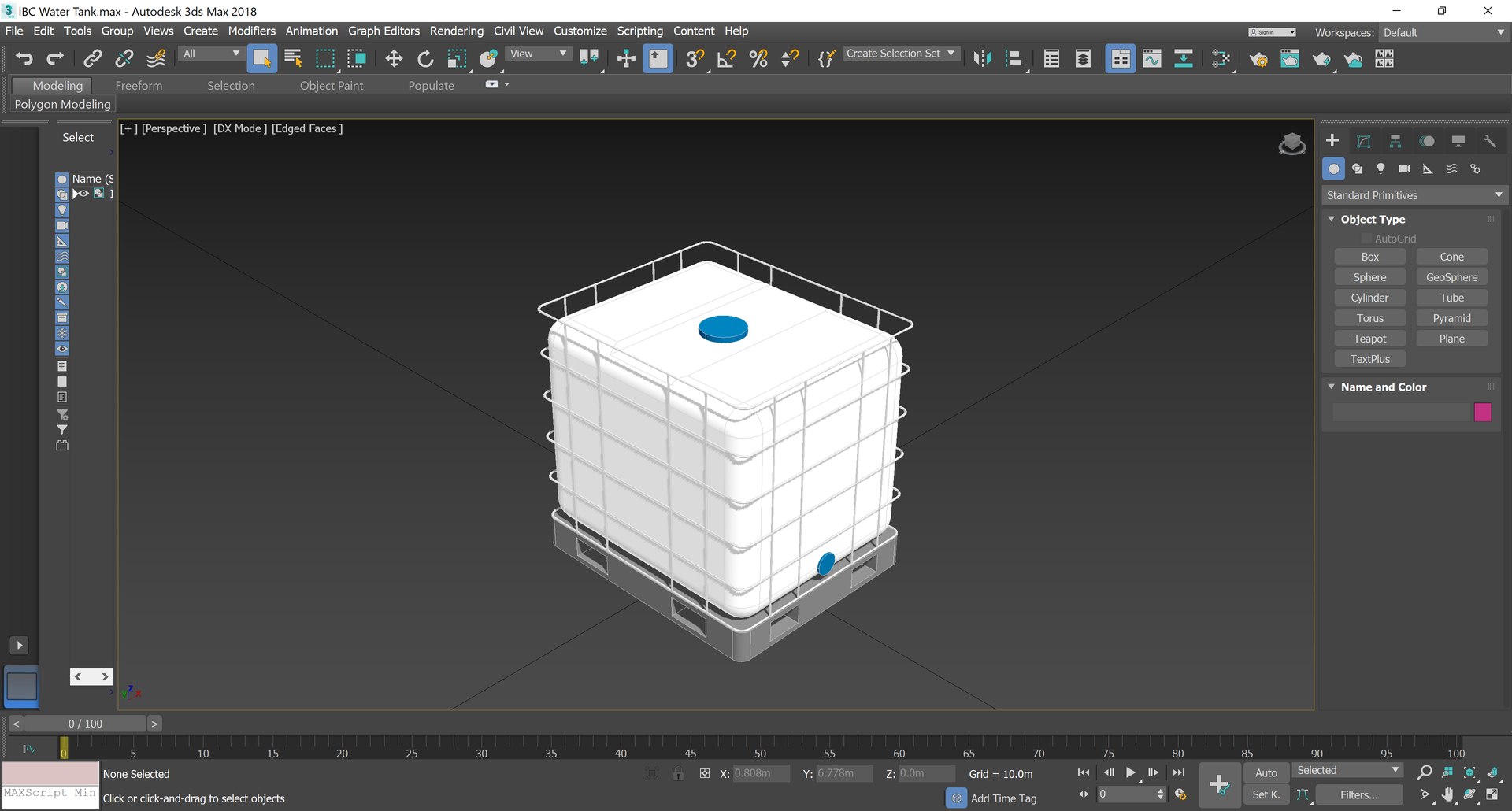 IBC Water Tank Revit Family 3D Model TurboSquid 1823134