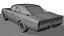 Classic Muscle Car Realistic and Game-Ready 3D model