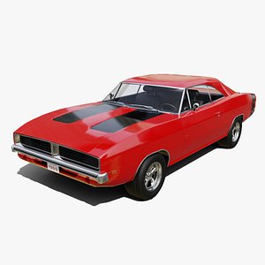 Classic Muscle Car Realistic and Game-Ready