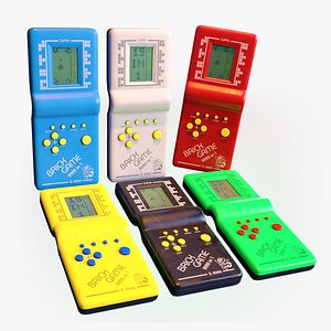 Brick Game Handheld Console - 90s Retro Tetris - Set of 6