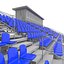 Bleachers 48 3D model