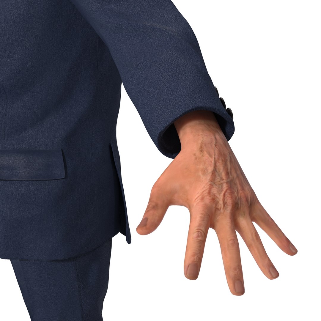 3d model george w bush rigged