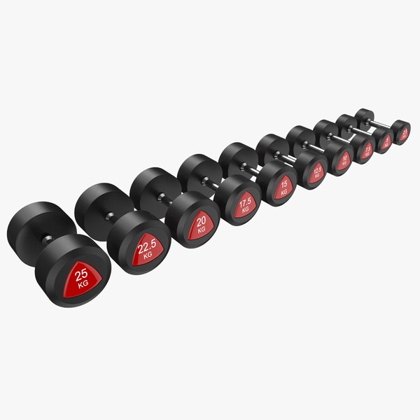 3D dumb bells dumbbells model