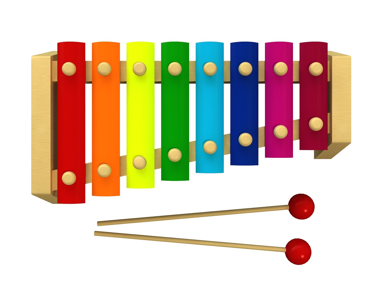 Toy Xylophone 3D Model - TurboSquid 1363711