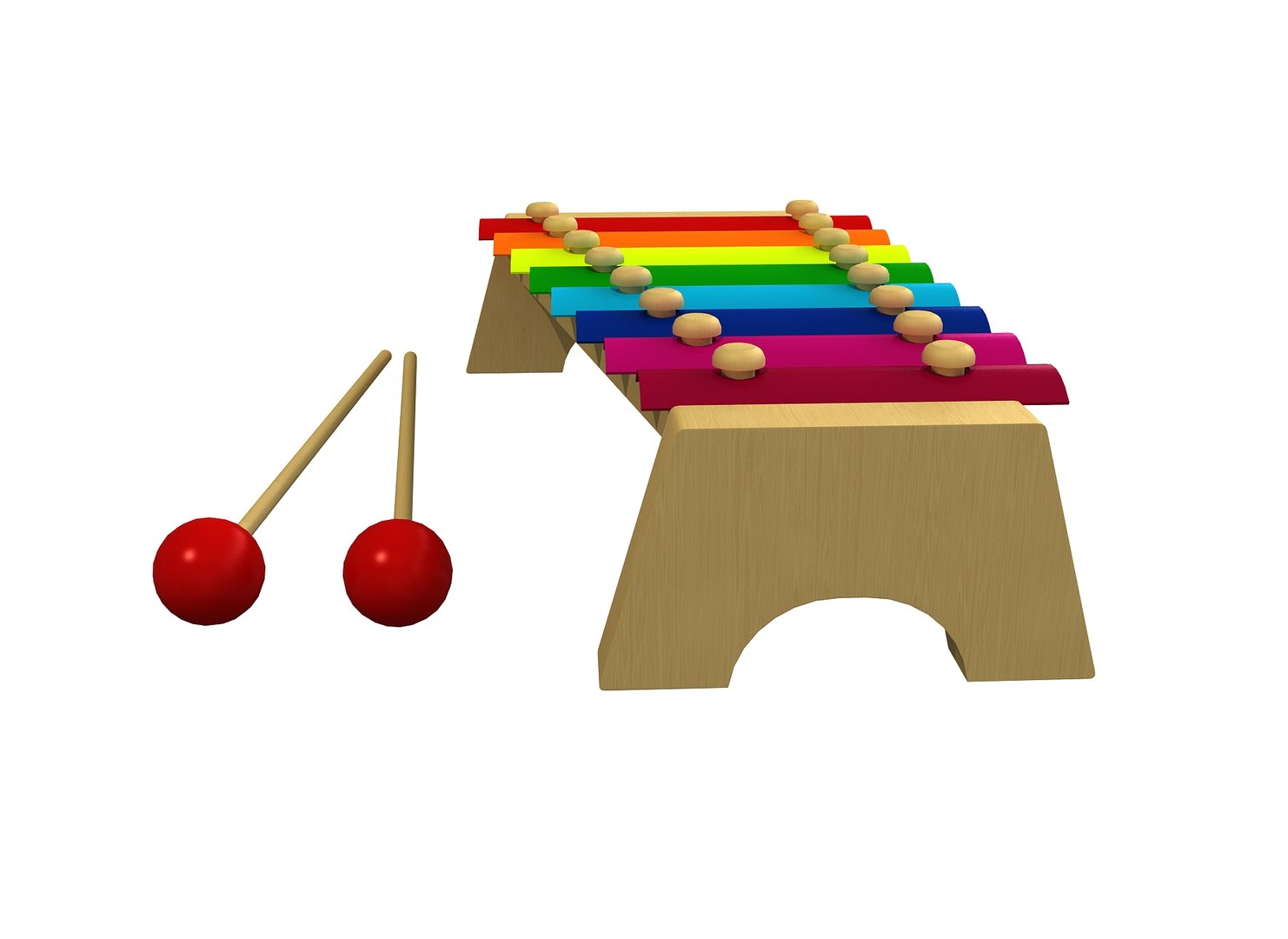 Toy Xylophone 3D Model - TurboSquid 1363711